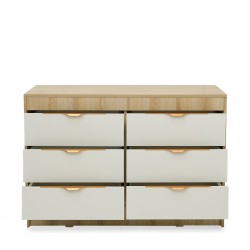 Casablanca Chest Of Drawers Oak & White