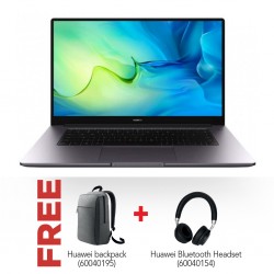 Huawei Matebook D 15 (11th Gen i5/8G/512GB) & Free Huawei Backpack + Huawei Bluetooth Headset