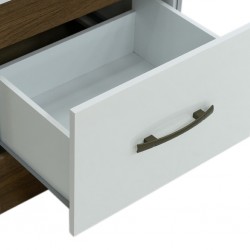 Varadero Wardrobe 4 Doors & 2 Drawers Natural/White