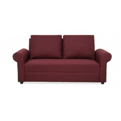 Lina Sofa 3+2+1 in Burgundy Col Fab