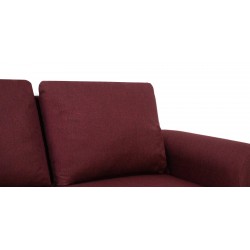 Lina Sofa 3+2+1 in Burgundy Col Fab