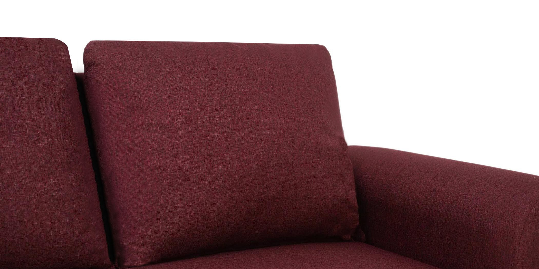 Lina Sofa 3+2+1 in Burgundy Col Fab