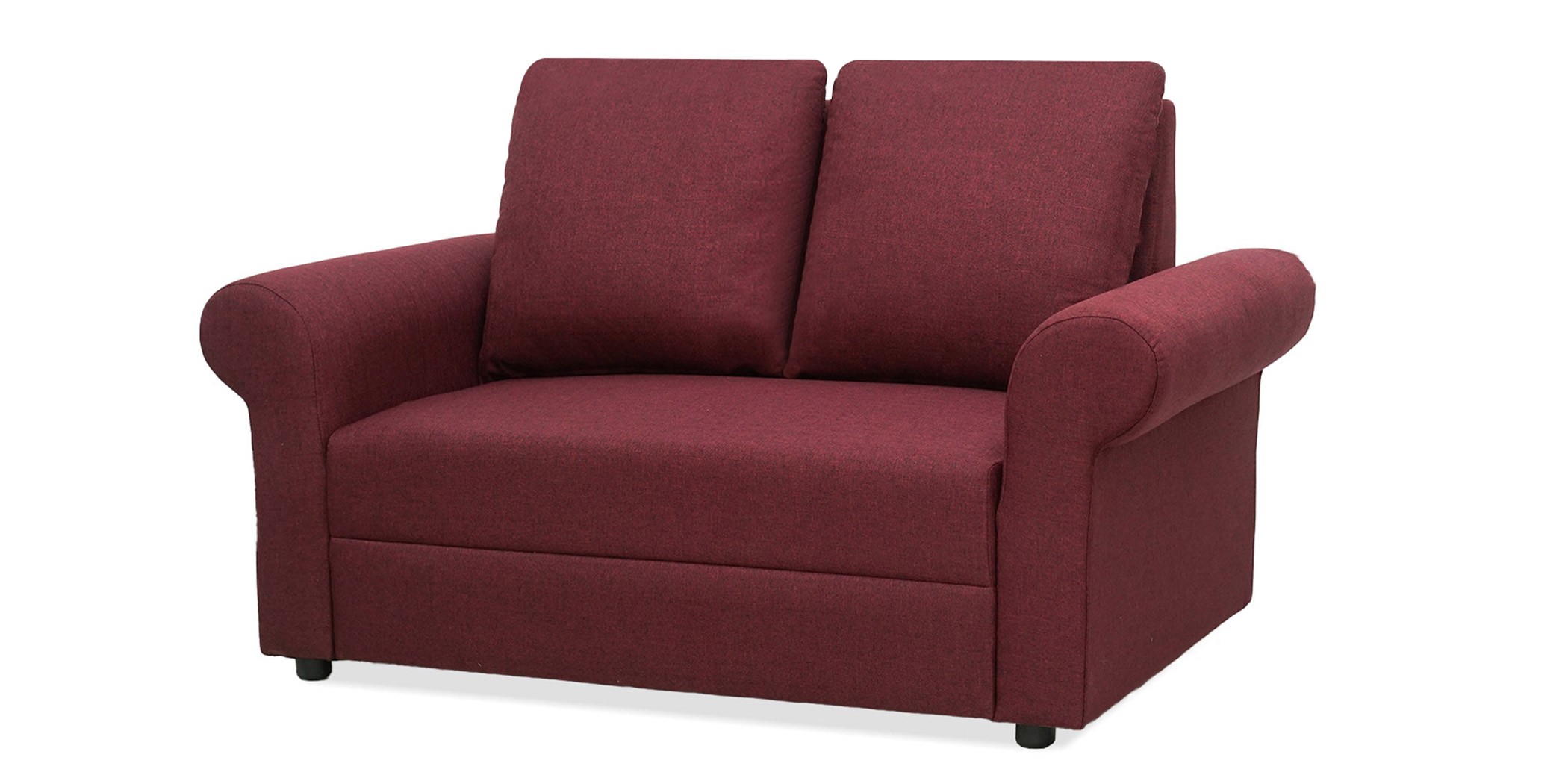 Lina Sofa 3+2+1 in Burgundy Col Fab