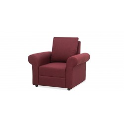 Lina Sofa 3+2+1 in Burgundy Col Fab