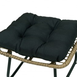 Logan Lounger + Foot Rest With Cushions