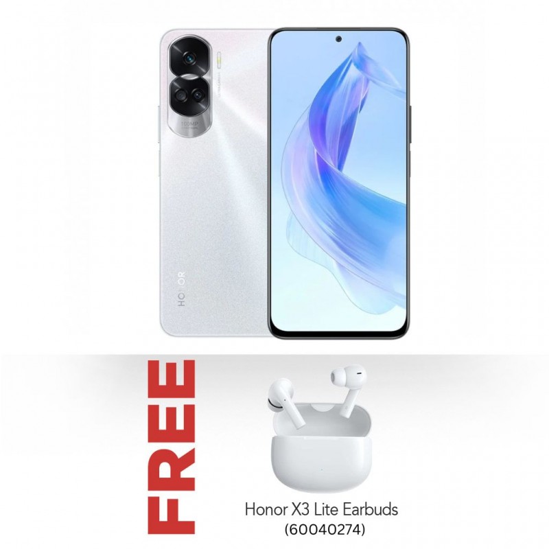 HONOR 90 Lite Silver & Free Honor X3 lite Earbuds