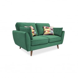 Bartel 2 Seater Fabric Green Col W/2 Accent Pillow