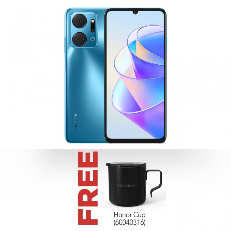 HONOR X7a Ocean Blue & Free Honor Cup