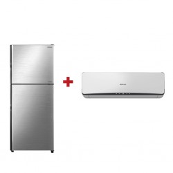 Hitachi R-VX471PRU9 Refrigerator + Hisense AS-12CR4SVDTE Air Conditioner