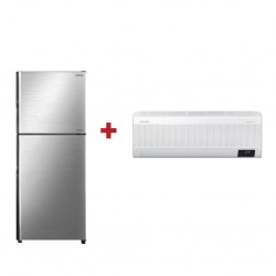 Hitachi R-VX471PRU9 Refrigerator + Samsung AR12BVEAMWK Air Conditioner