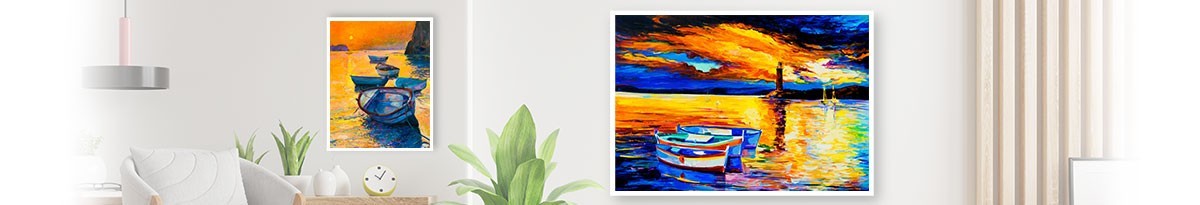 Buy Boats Painting Online at Courts Mammouth